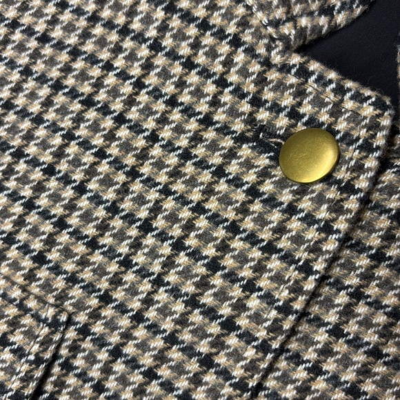 Preston & York Womens Andrea Jacket Blazer Size 18 Houndstooth Wool Blend Lined - Picture 8 of 9